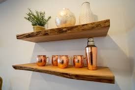 Maple Floating Shelves